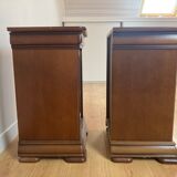 Set of 2 bedside tables style Louis Philippe - Merisier