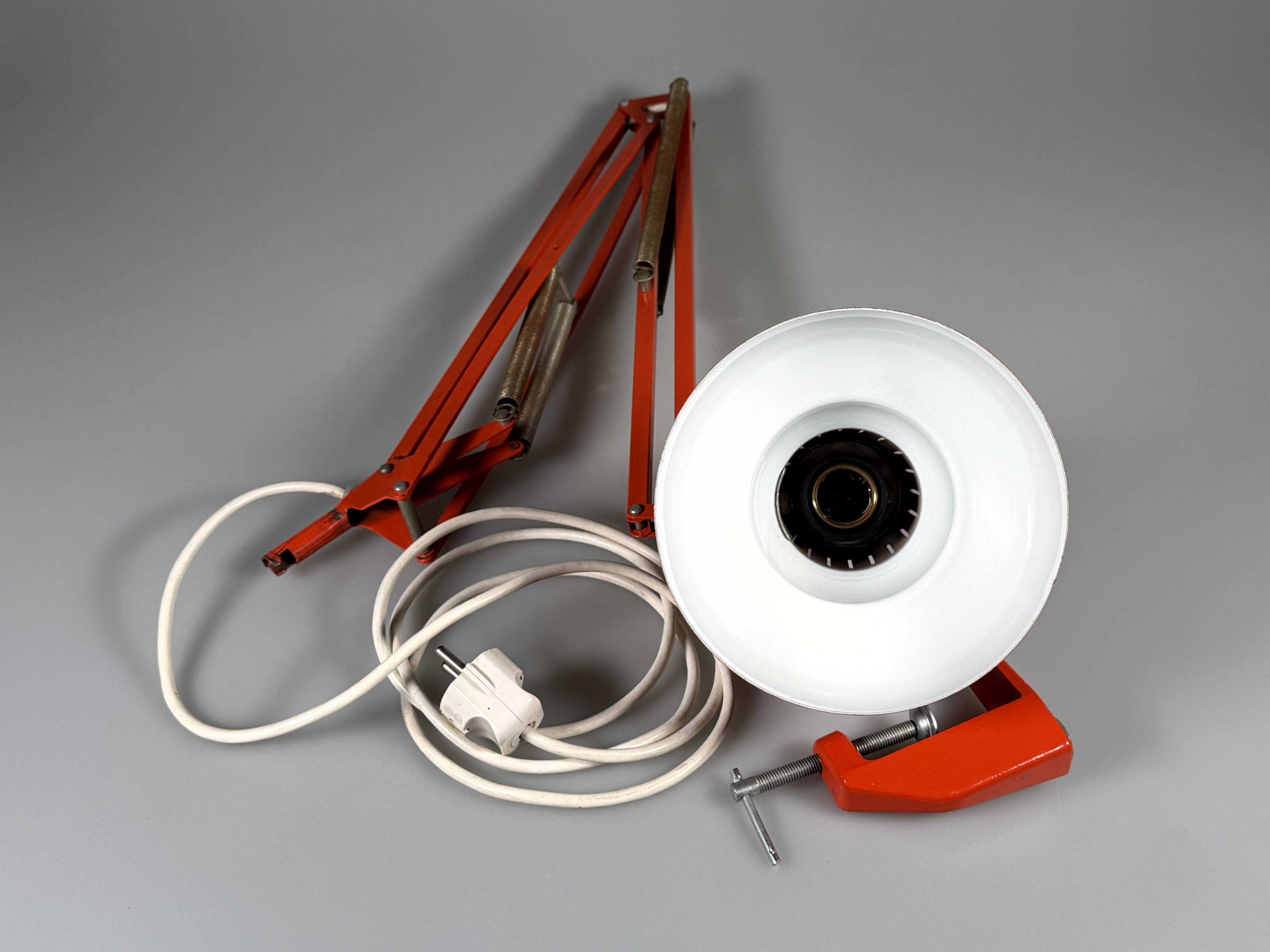 1960s 1970s Desk Lamp Scissor Lamp Metal Space Age Design