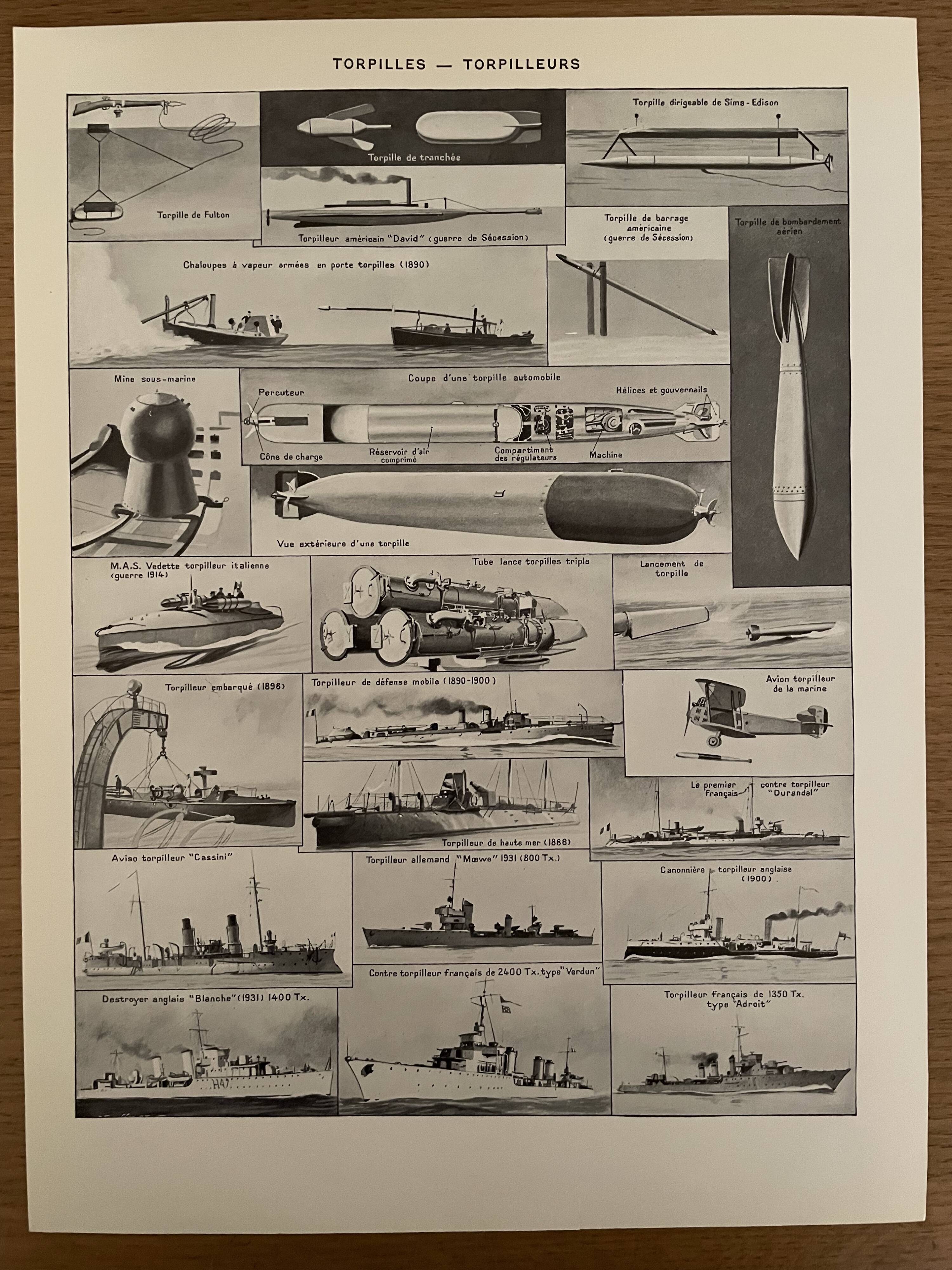 Photographic plate on submarines and torpedo boats of 1928