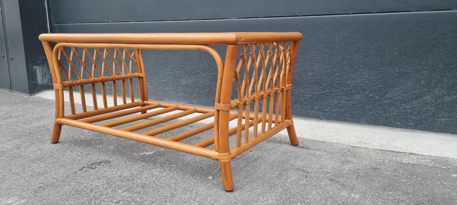 Rattan coffee table