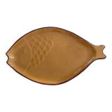 Handmade glazed stoneware platter dish