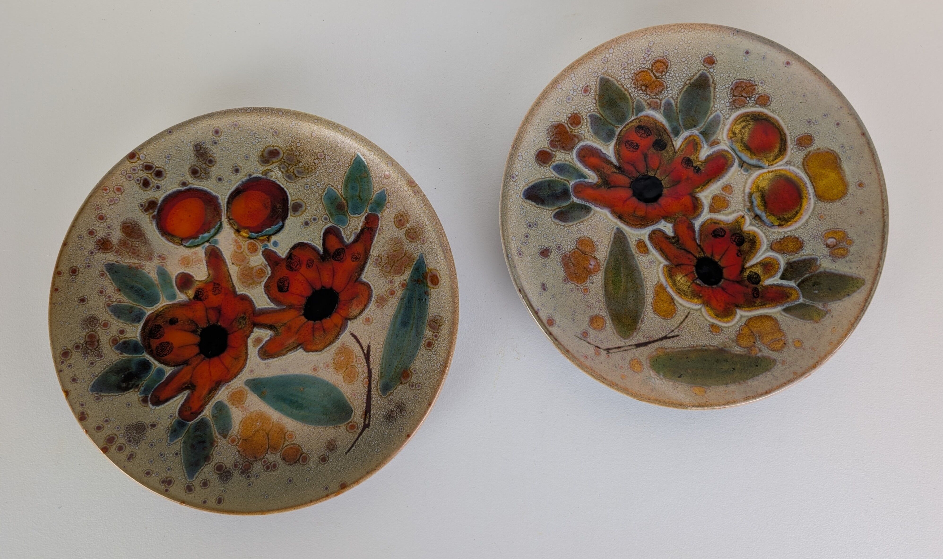 Monique Brenner Vallauris plates 60s