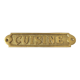 Brass kitchen door plate
