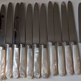 Couteaux nacre et argent