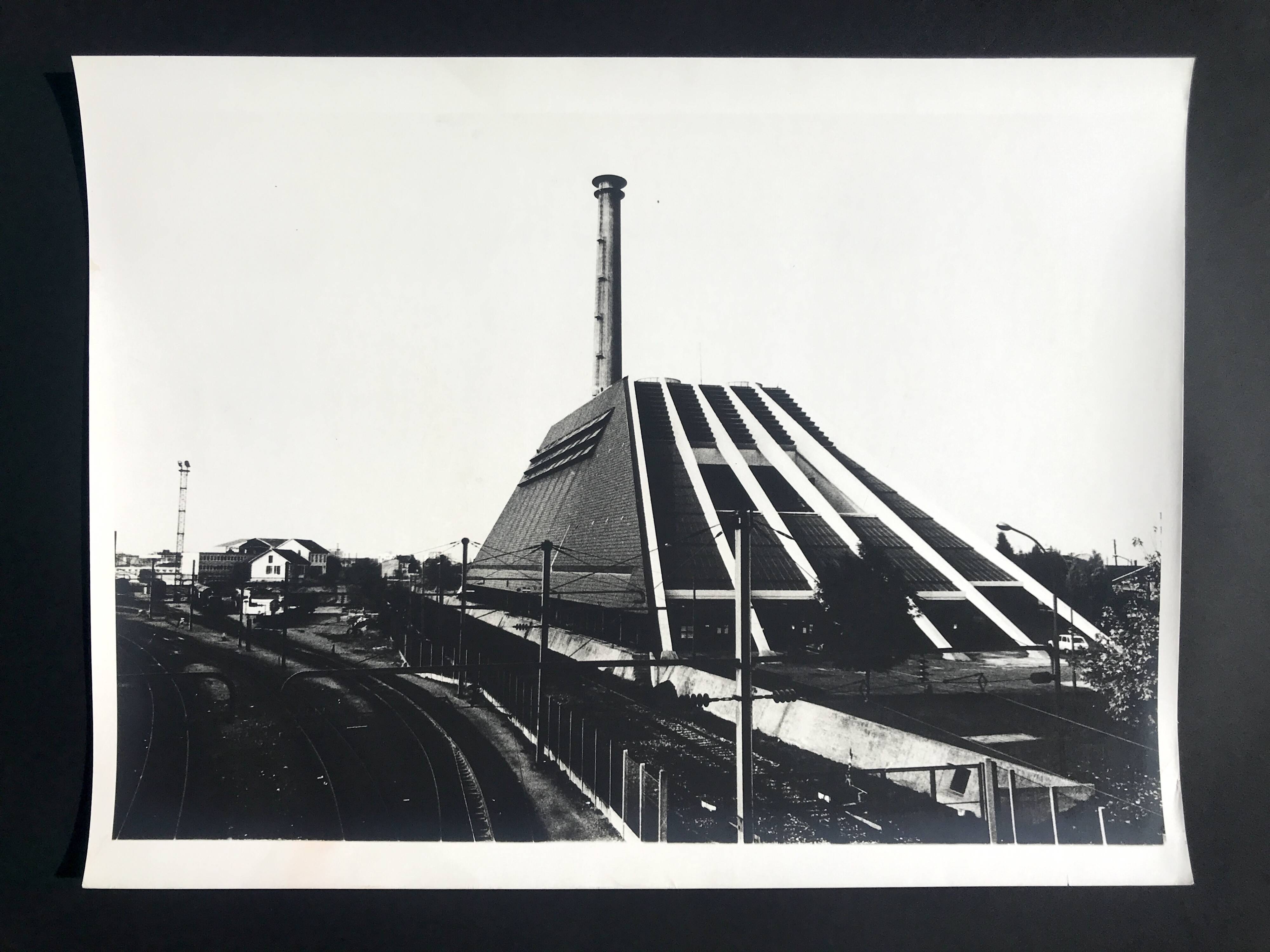 Rosine nusimovici, puteaux incineration plant, 1978. black and white silver print