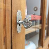 Vintage glass hosiery cabinet