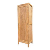 Armoire bonnetière parisienne bois brut 1950