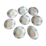 Set of 7 plates and a dish 50/60