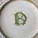 Antique round dish from Creil & Montereau, “Venetian” decor, late 19th century