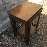 Pull-out tables old marquetry