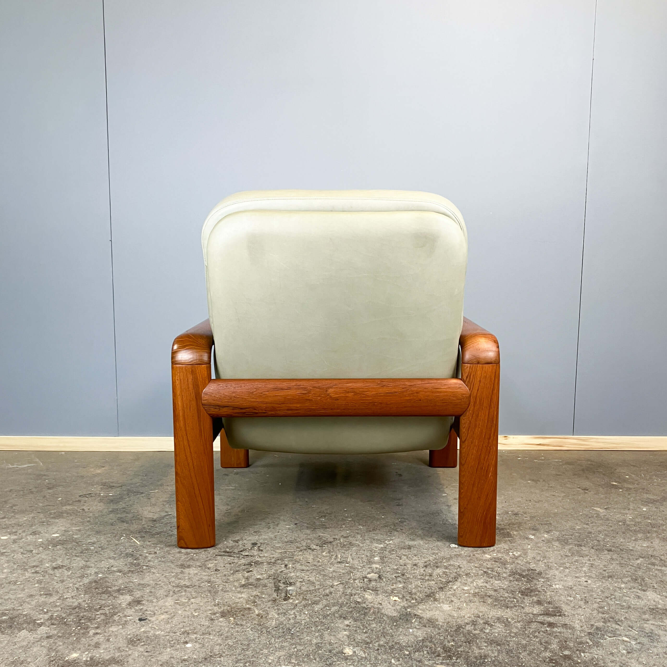Seating set by Dyrlund, teak and leather, 1960s