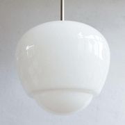 Czechoslovak bakelite hanging school lamp, 1960s