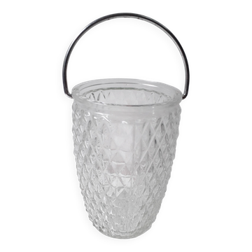 Cut glass ice bucket (vintage)