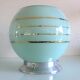 Ceiling lamp globe in opaline peppermint / vintage years 50-60