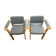 Lot de 2 chaises Rud Thygesen et Johnny Sorensen
