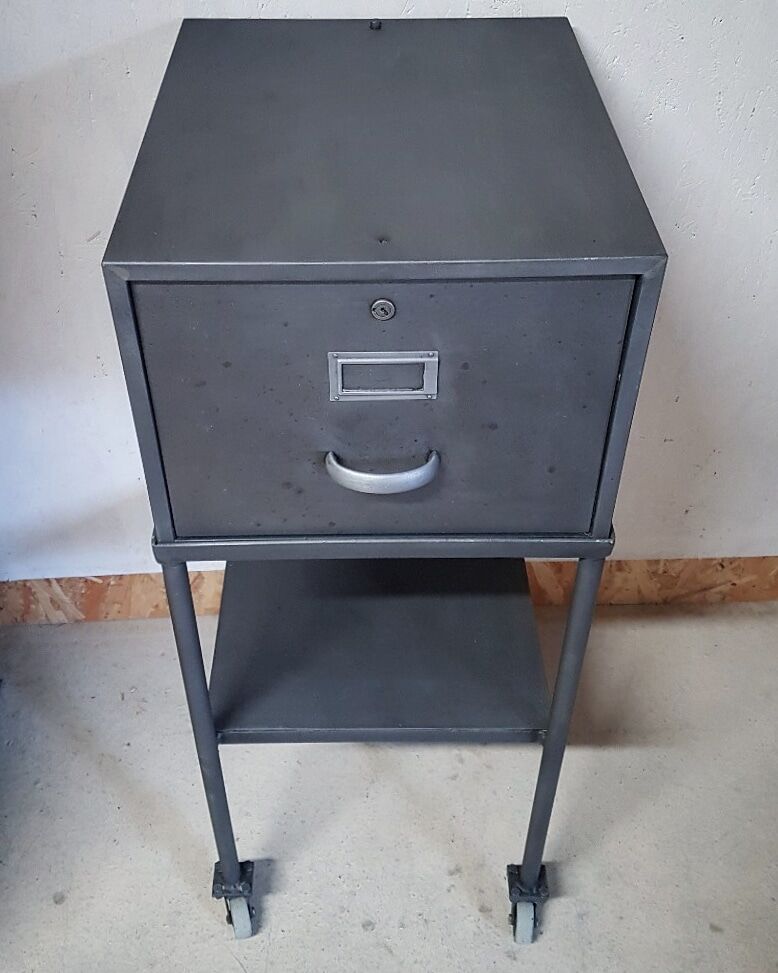 Industrial storage furniture on wheels