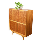 Cabinet de bar en bois scandinave moderne du milieu du siècle, années 1950