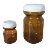 Pair of amber jars