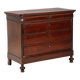 Antique Louis-Philippe walnut commode, 19th century