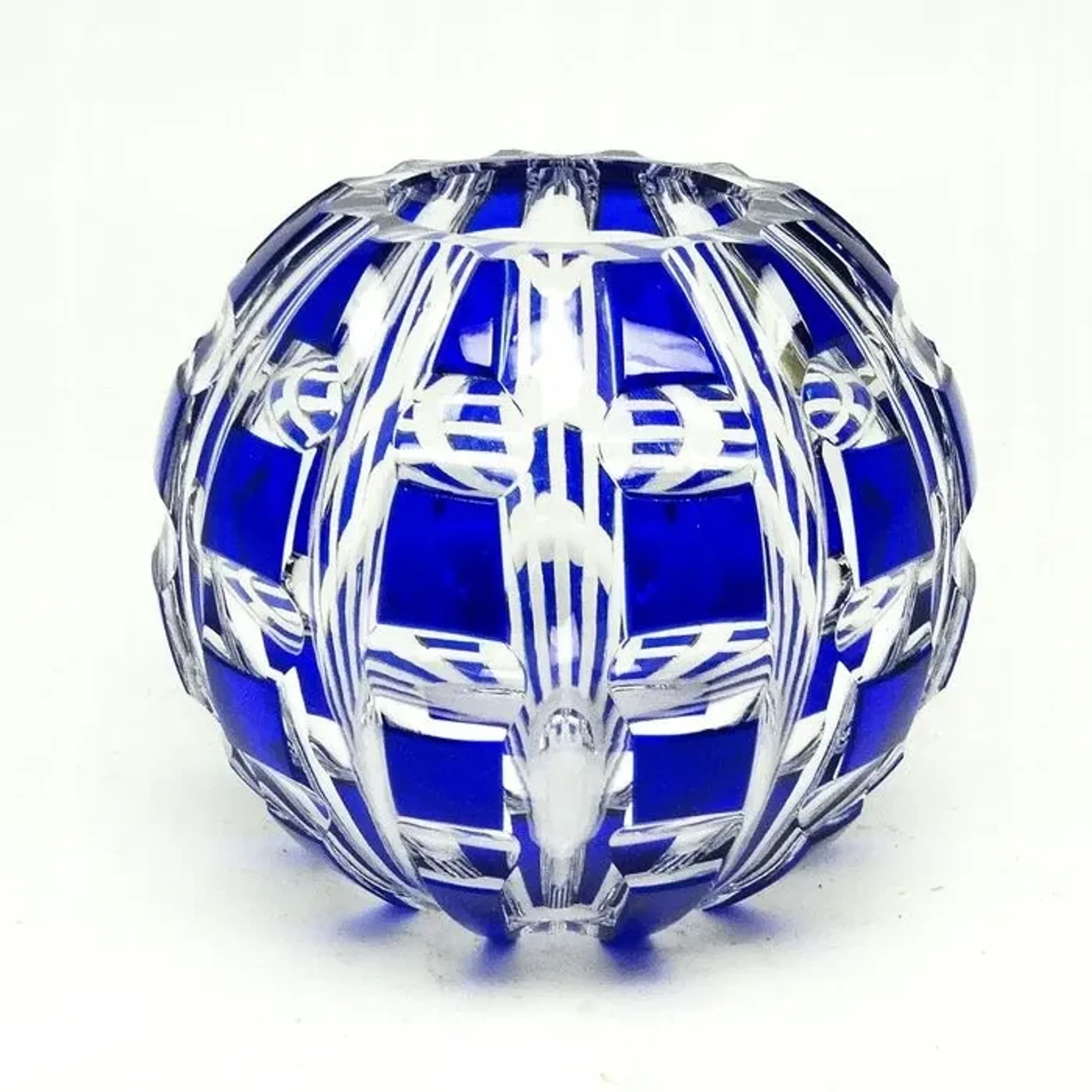 Vase Art Déco par VEB Bleikristall
