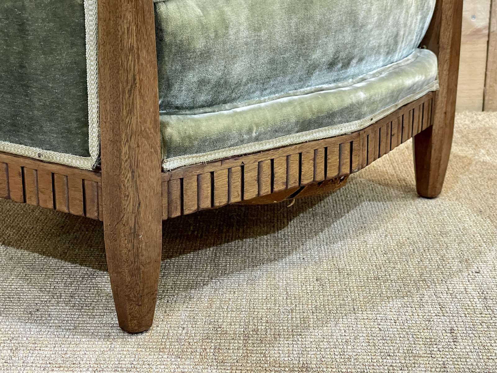 Paire de fauteuils époque Art déco en acajou massif