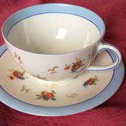 Tasse et sous-tasse pour petit déjeuner années 1960