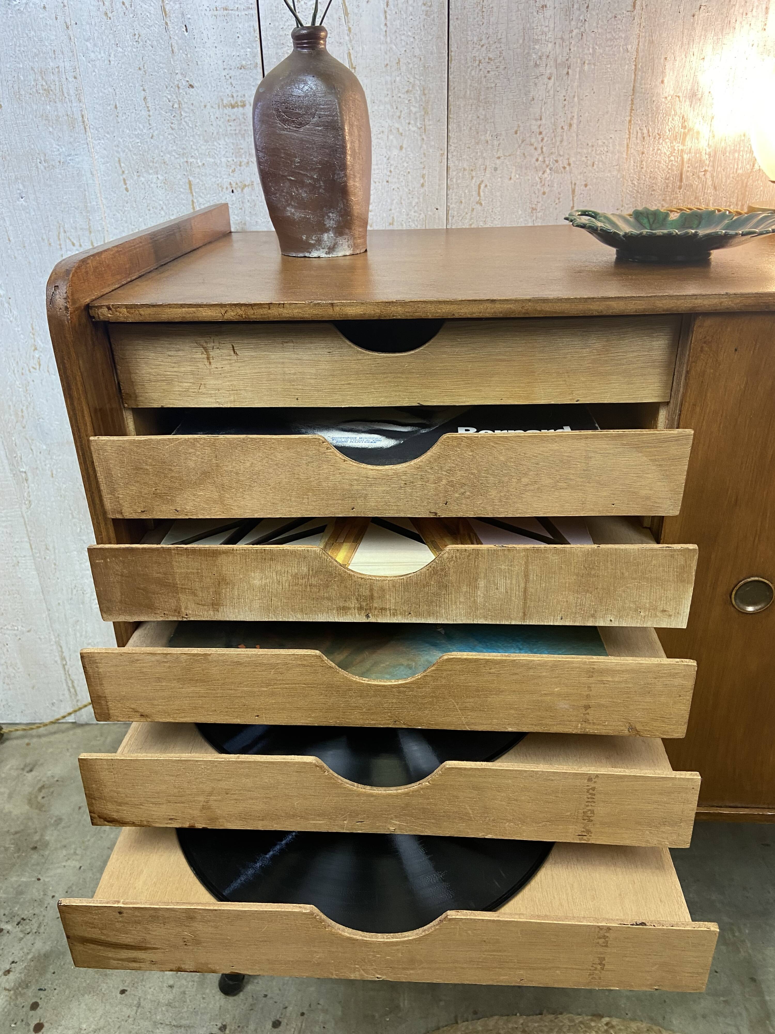 Vintage vinyl cabinet