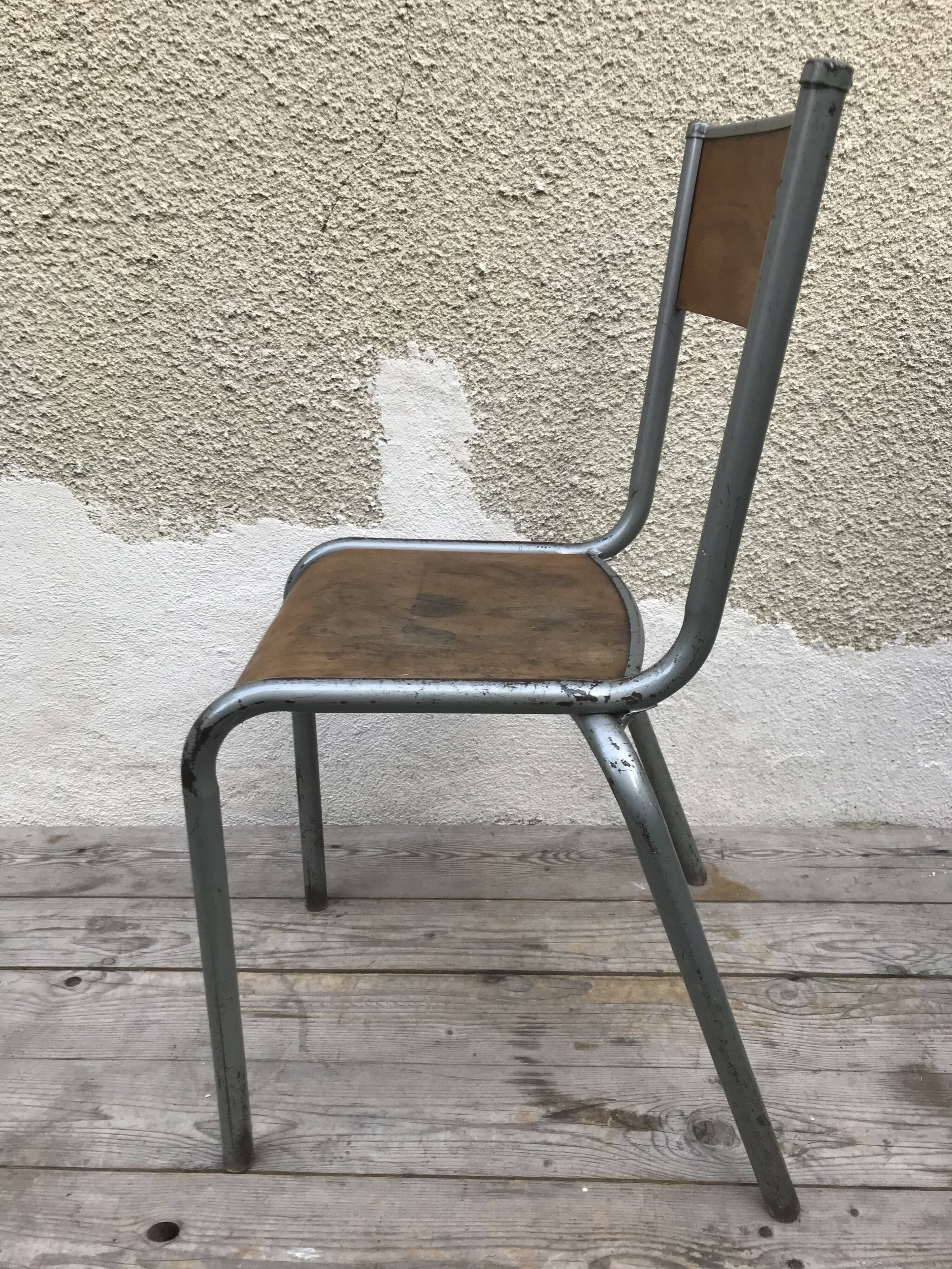 Vintage vintage 70s adult school chair