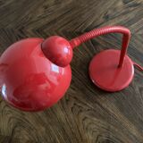 Desk lamp or bedside table vintage 80s red