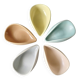 5 ceramic bowls from the 1950s, pastel colour.