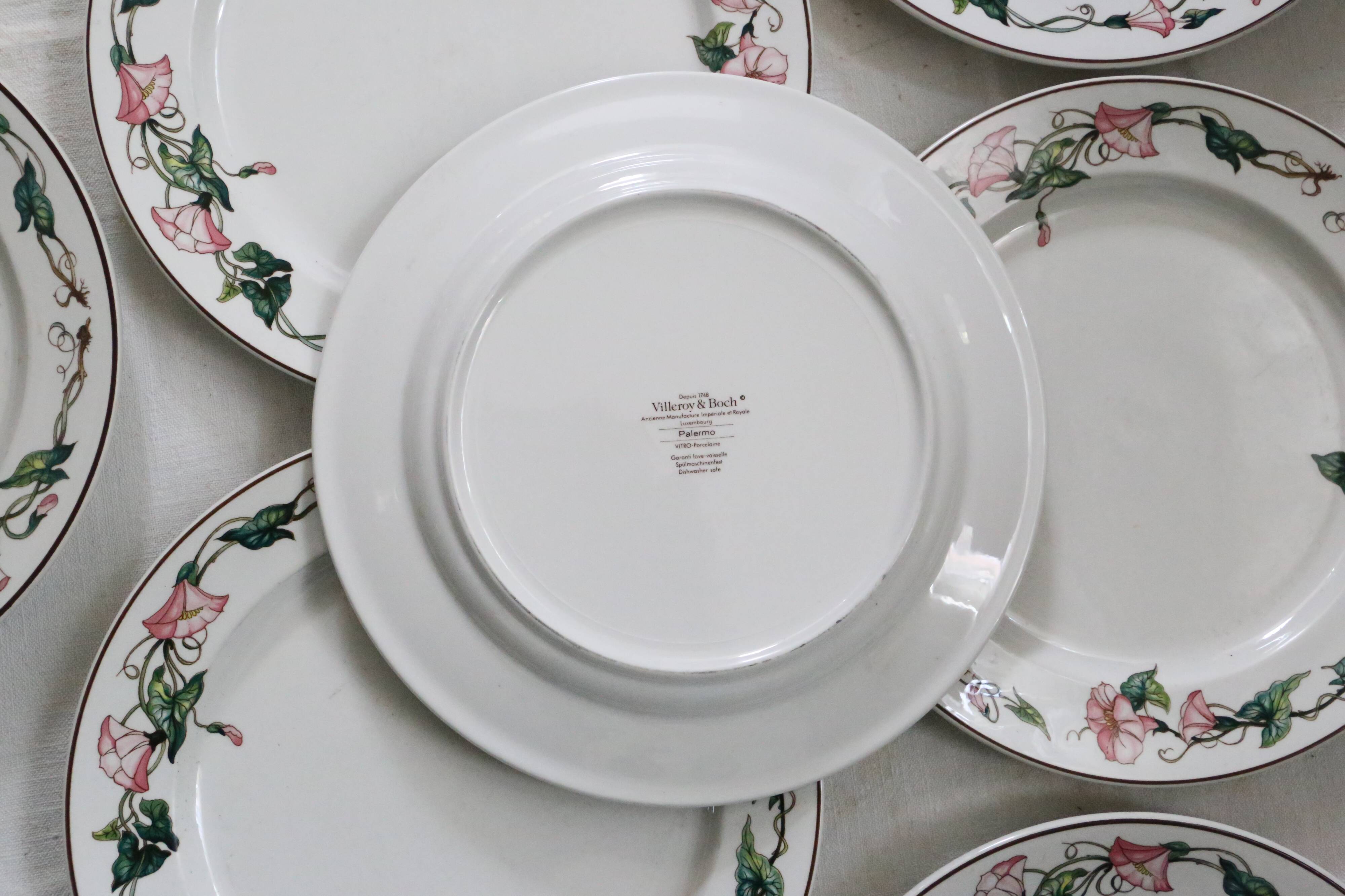Flat plates 9 earthenware, model Palermo de Villeroy and Boch