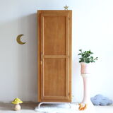 Armoire vestiaire d'internat vintage en chêne revisité