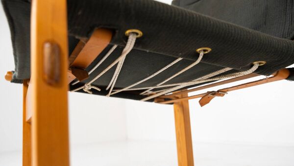 Mid-Century Modern Pair of 'Safari' Armchairs by Børge Jensen for Bernstorffsminde Møbelfabrik, Denm