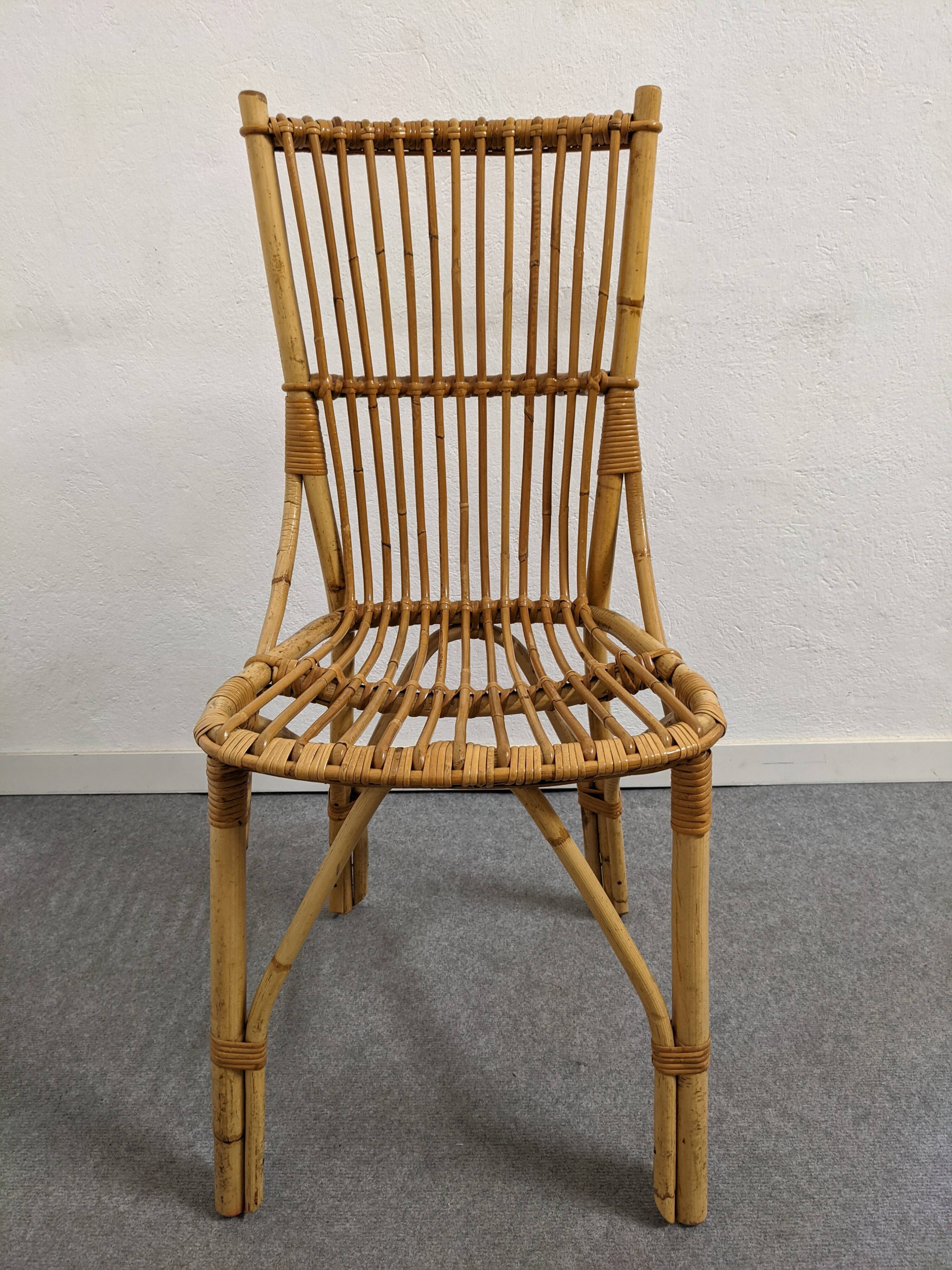 60s/70s bamboo chair