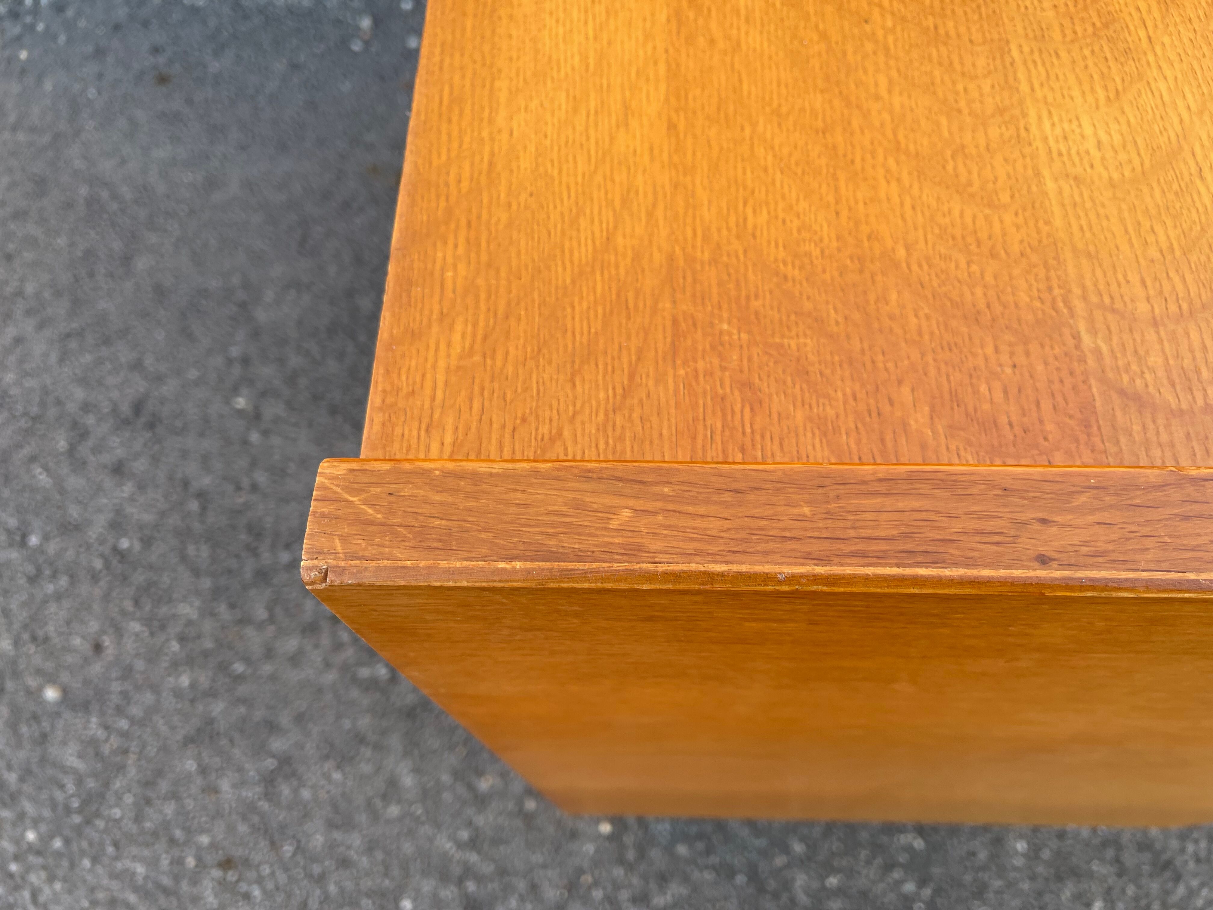 Commode bois et rotin