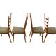 Ensemble de 4 chaises de salle à manger danoises, années 1960.