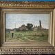 Adrien Jacques Sauzay (1841-1928) The entrance to the village - oil on mahogany panel