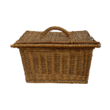 old vintage wicker basket for rabbit poultry