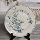 Antique Lunéville ironstone plate, K&G Marguerite pattern, blue and white