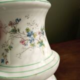 Geometric earthenware vase