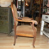 Fauteuil Louis Philippe XIX eme, style Voltaire a dossier bas