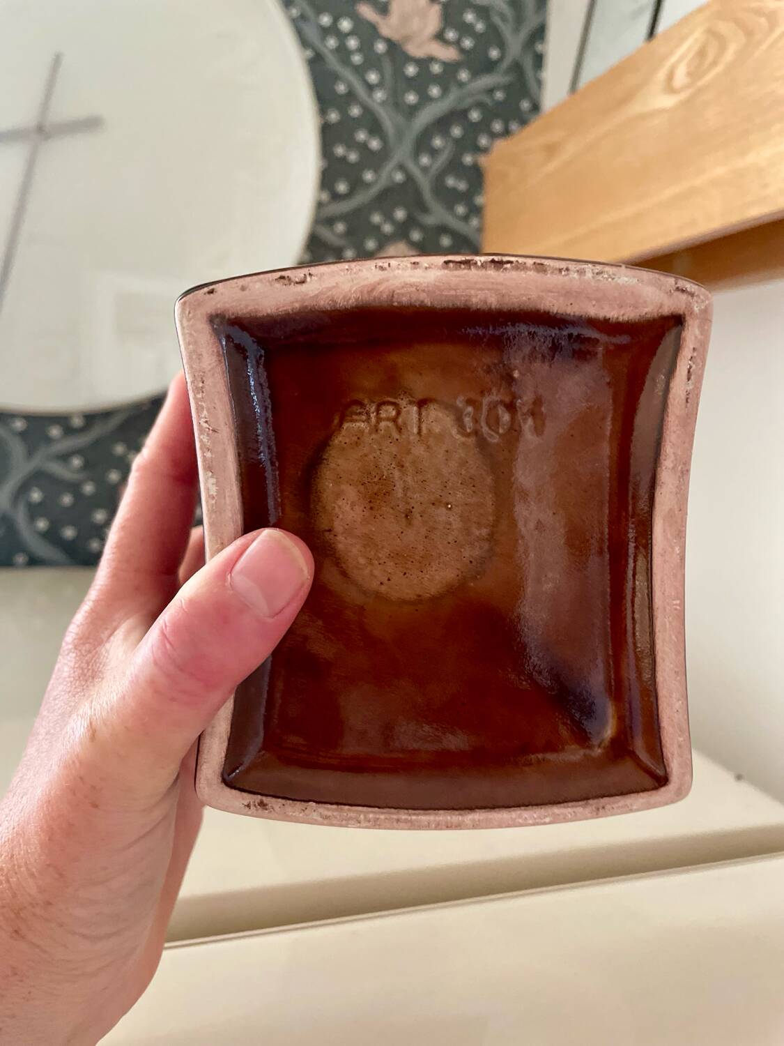 Vintage Fat Lava numbered planter