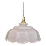 Vintage lamp lamp in white opaline