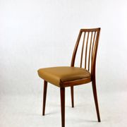 Camel Brown Natural Leather Dining Chair, 1970s