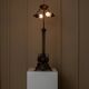 Lampe de table en métal bronze brun – Empire années 1910, design italien avec motifs animaliers, lampe de bureau classique