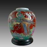 Vase porcelaine imari or