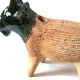 Pique flowers " goat " Mexican ceramic, 70s