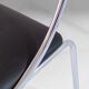 Set of Four Vintage Chromed Dining Chairs, Faux Leather, Italy, 1970