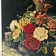 Floral still life signed Gérard Lecerf, oil on canvas, 1965 (Dun