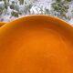 6 Vintage Longchamp amber earthenware plates, France 1970
